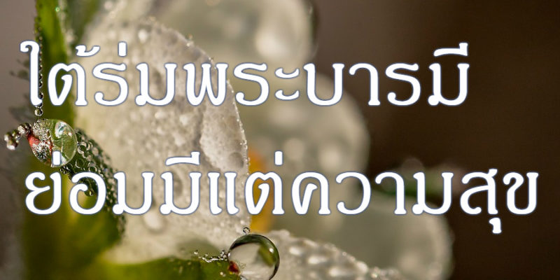 ใต้ร่มพระบารมี ย่อมมีแต่ความสุข