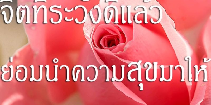 จิตที่ระวังดีแล้ว ย่อมนำความสุขมาให้