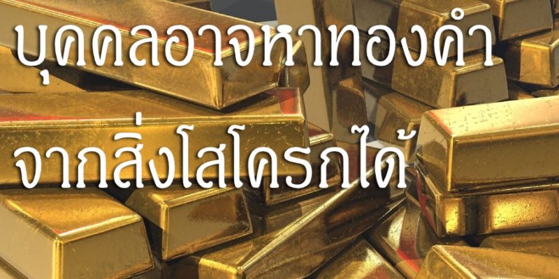 บุคคลอาจหาทองคำจากสิ่งโสโครกได้