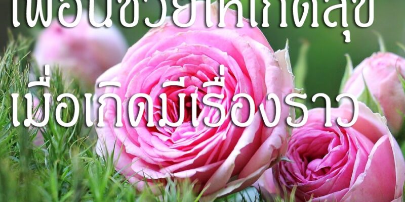 เพื่อนช่วยให้เกิดสุข เมื่อเกิดมีเรื่องราว